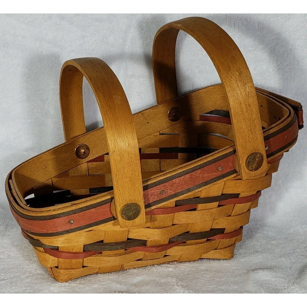 Longaberger 1996 All-American Summertime Basket: 18911 W/Liner, Dual Protector